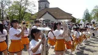 京都橘高等学校 吹奏楽部 (ユーフォニアム euphonium) 音楽の丘 ブルーメンパレード！ 20150426 14:00～ 響け!ユーフォニアム♪