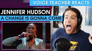 Jennifer Hudson - A Change Is Gonna Come (Sam Cooke) | Voice Teacher Reacts