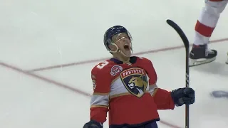 Panthers' Josh Brown and Dryden Hunt collect first NHL goals against Red Wings