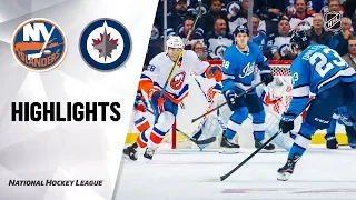 NHL Highlights | Islanders @ Jets 10/17/19