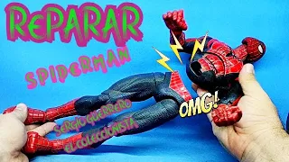 REPARACION Marvel Legends 18 Inch Spider Man 2 Movie Action Figure sergio guerrero el coleccionista