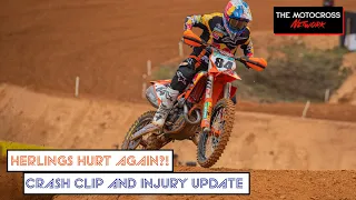 Jeffrey Herlings HURT AGAIN?! CRASH CLIP & RETURN DATE!