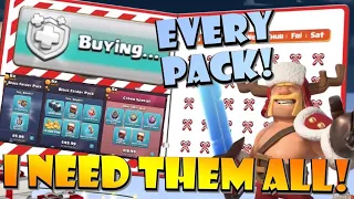 I Can't Resist! BUYING ALL THE PACKS and GOLD PASSES! How can I spend 200 MILLION Gold/Elixir?!