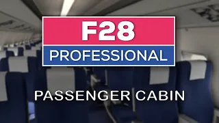 F28 Professional MSFS from Just Flight - Passenger Cabin Details