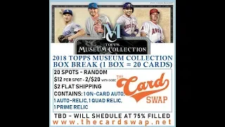 2018 Topps Museum Collection Box Break - Random Card