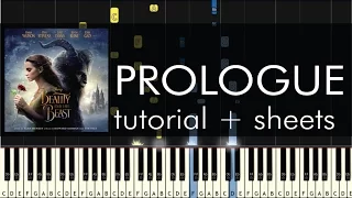 Beauty and the Beast - Prologue - Piano Tutorial - How to Play + Sheets