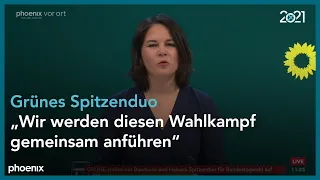 Pressekonferenz zur Kanzlerinkandidatur von Annalena Baerbock am 19.04.21