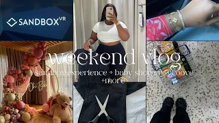 WEEKEND VLOG| VR EXPERIENCE + BABY SHOWER + FAILED DIY LOL+ SHOPPING + MORE
