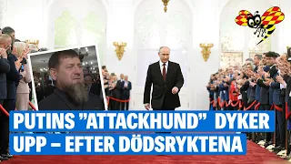 Dyker oväntat upp när Putin svärs in som president