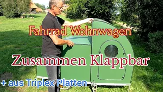 Klappbarer Wohnwagen/Roomtour