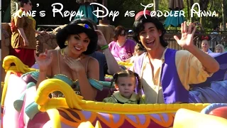 Lane (as Toddler Anna) goes on a Magic Carpet Ride with Aladdin and Jasmine