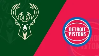 NBA | MILWAUKEE BUCKS at DETROIT PISTONS | Full Game Highlights