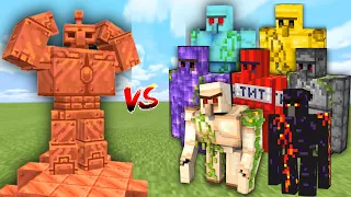 COPPER GOLEM vs ALL GOLEM in Minecraft Mob Battle