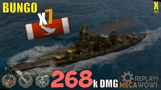 Bungo 7 Kills & 268k Damage | World of Warships Gameplay