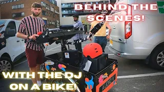 Behind The Scenes With Dom Whiting! - The Drum & Bass DJ On A Bike!
