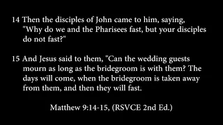 Matthew 9:14-15