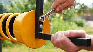 I welded a spring to the pipe, everyone was surprised by this idea!