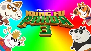 PEPPA PIG Kung Fu Panda 3 DreamWorks Finger Family  Nursery Rhymes Lyrics Kids Songs