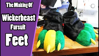 //The Making Of Galiano #2// Wickerbeast Fursuit Feet Paws Tutorial + PDF Template