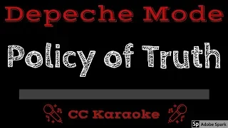 Depeche Mode • Policy Of Truth (CC) [Karaoke Instrumental Lyrics]