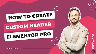 How to Create a Custom HEADER with Elementor Pro  (Sticky header ✅ )