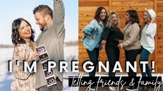 WE'RE PREGNANT | FINDING OUT & TELLING OUR FRIENDS/FAMILY