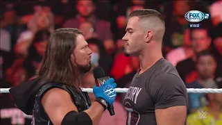 AJ Styles confronta y ataca a Theory - WWE Raw 18/07/2022 (En Español)