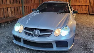 2003 SL55 AMG with Black Series wide body kit.