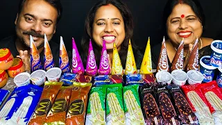 44 ICE CREAM EATING CHALLENGE | AMUL, CORNETTO | Indian Food Eating show | Bengali Eating Show