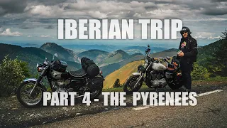 Iberian trip  -  part 4 -  Pyrenees motorcycle routes, twisties fun & entering Spain