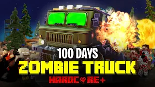 100 DAYS ON A MEGA TRUCK IN A ZOMBIE APOCALYPSE IN MINECRAFT...HINDI (PART-1)