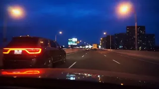 Downtown Toronto night drive. May 11, 2018 (music)