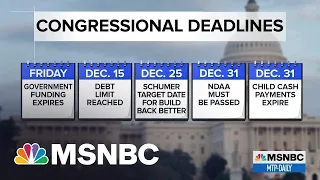 Congress Facing Multiple December Deadlines As Shutdown Looms