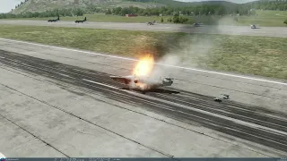 Mi-24P didn't stop spinning | DCS World