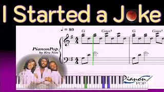 I Started A Joke 🎃 - Bee Gees | 🎹 Piano Tutorial โน้ตเปียโนแถมฟรีสำหรับท่านที่สั่งซื้อหนังสือครับ