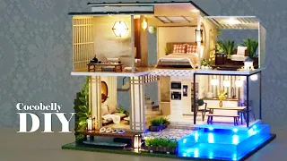 Elegant and Quiet Villa DIY Miniature Dollhouse Crafts Relaxing Satisfying Video