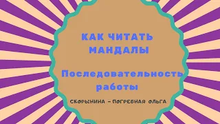 Как читать мандалы: последовательность анализа  рисунка.