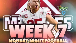 NFL MNF WEEK 7 DraftKings DFS Picks, FanDuel Picks- 10/23/2023