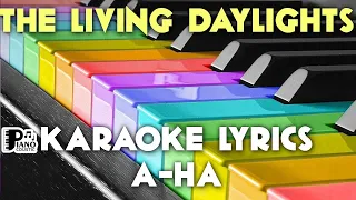 THE LIVING DAYLIGHTS A HA KARAOKE LYRICS VERSION HD