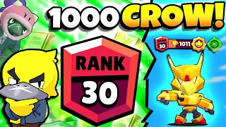 BIGGEST BRAWL FLEX EVER!! 1000 GOLD CROW TROPHY PUSH IN SHOWDOWN!