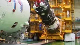Союз ТМА-18. Работы в МИКе. Soyuz TMA-18. Works in the MIK.