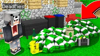 ÇÖPTE MİLYONER PARASI BULDUM 😱 - Minecraft