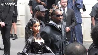 Cardi B & Offset - Balenciaga Haute Couture Fall/Winter 23/24 show in Paris - 05.07.2023