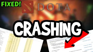 How To Fix Dota 2 Crashes! (100% FIX)