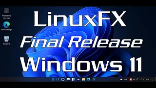 Linux FX Plasma LTS Final Release theme Windows 11