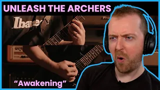 Musician reacts to UNLEASH THE ARCHERS Awakening (Full Band Playthrough Video)