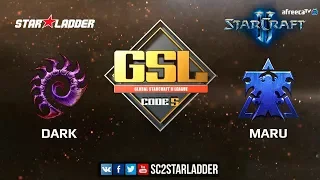 2018 GSL Season 1 Ro4, Match 2: Dark (Z) vs Maru (T)