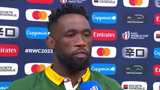 Great words from Siya Kolisi as he speaks after South Africa's epic victory over France