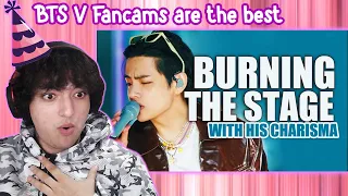 Kim Taehyung burning the stage with his charisma - Reaction #HappyBirthdayTaehyung