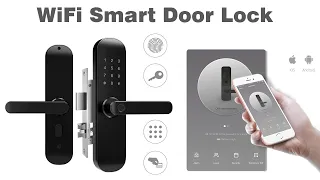 Phlipton App Operated WiFi Smart Door Lock | Biometric keyless Entry